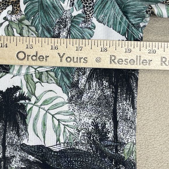 BYLT Polo Shirt Mens Small Multicolor Animal Print Golf Short Sleeve Stretch - Picture 4 of 9